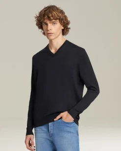 Maglia Scollo V Lana