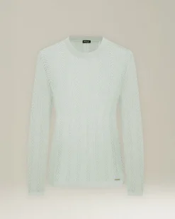 MAGLIA TRAFORATA IN CASHMERE E SETA