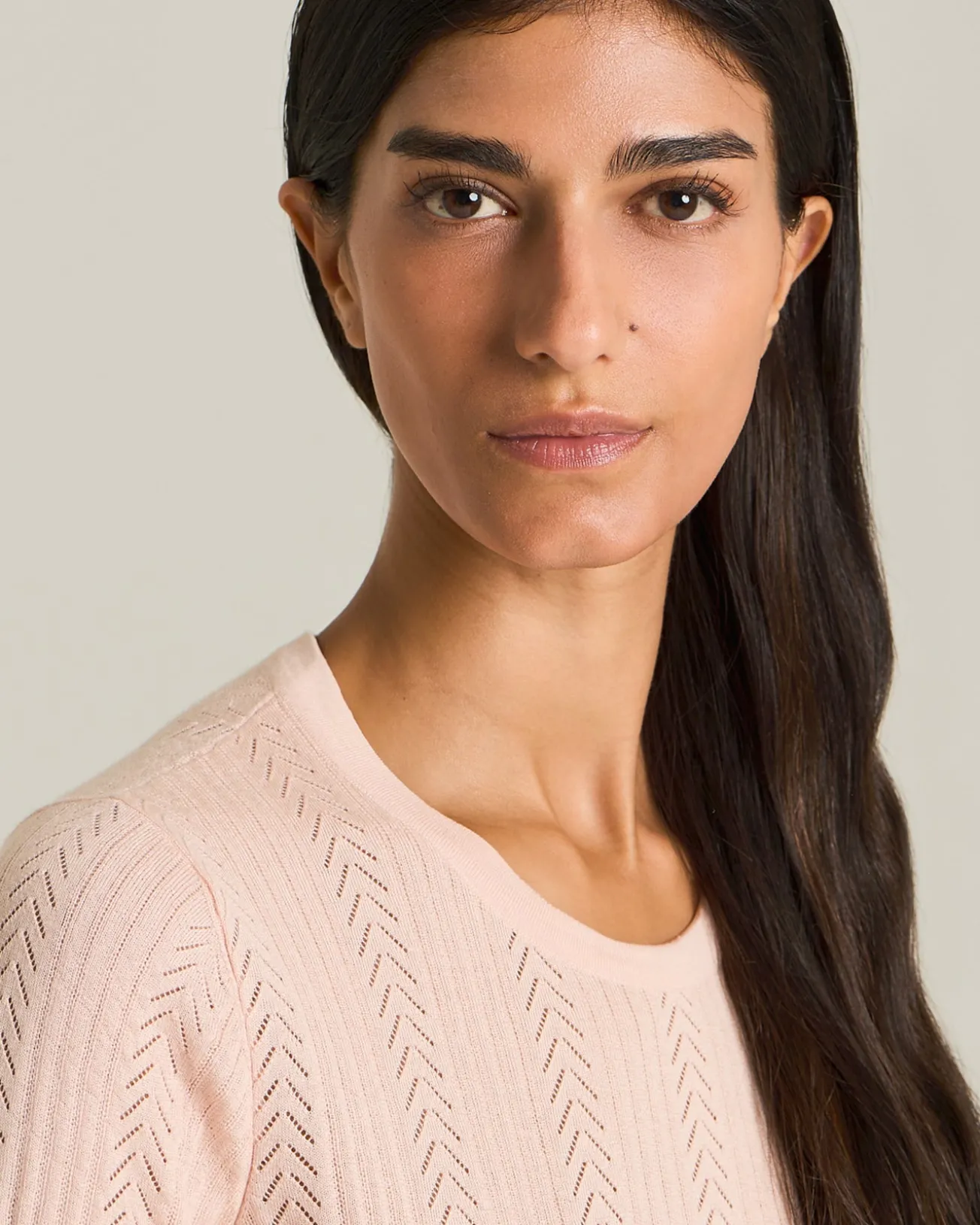 MAGLIA TRAFORATA IN CASHMERE E SETA