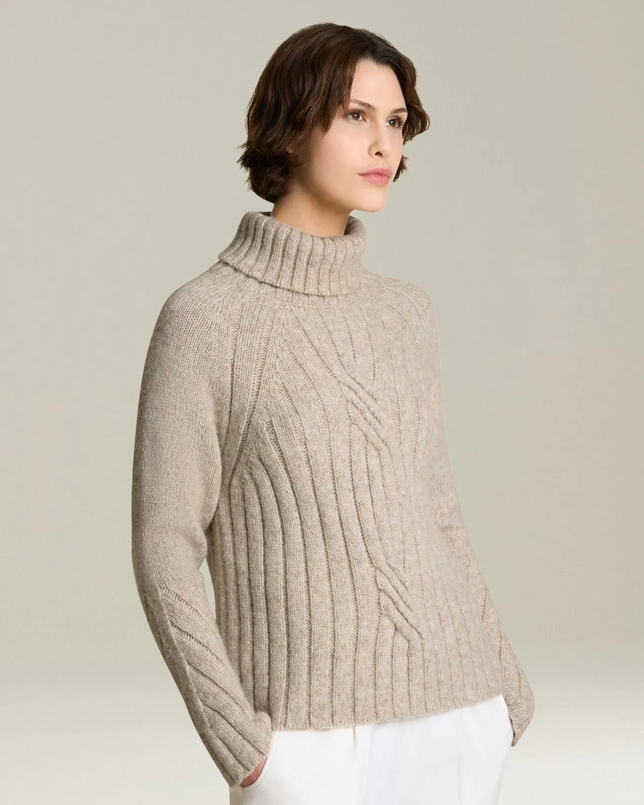 Maglione Alpaca Maxi Cable