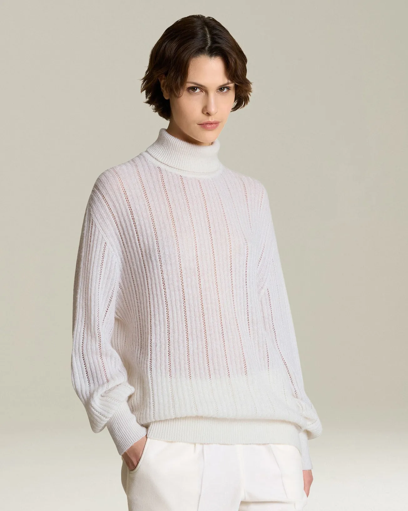 Maglione Coste Traforato