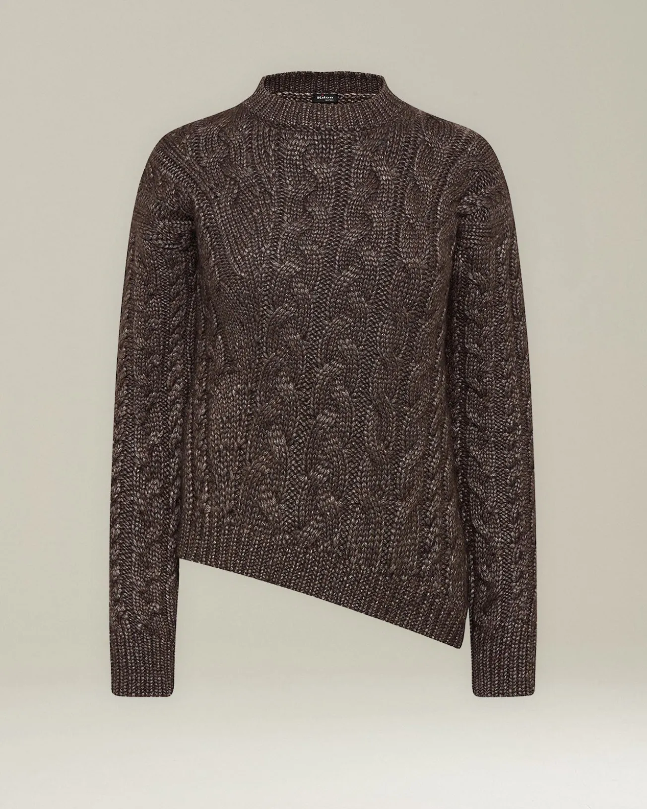 Maglione Treccia in Cashmere e Seta