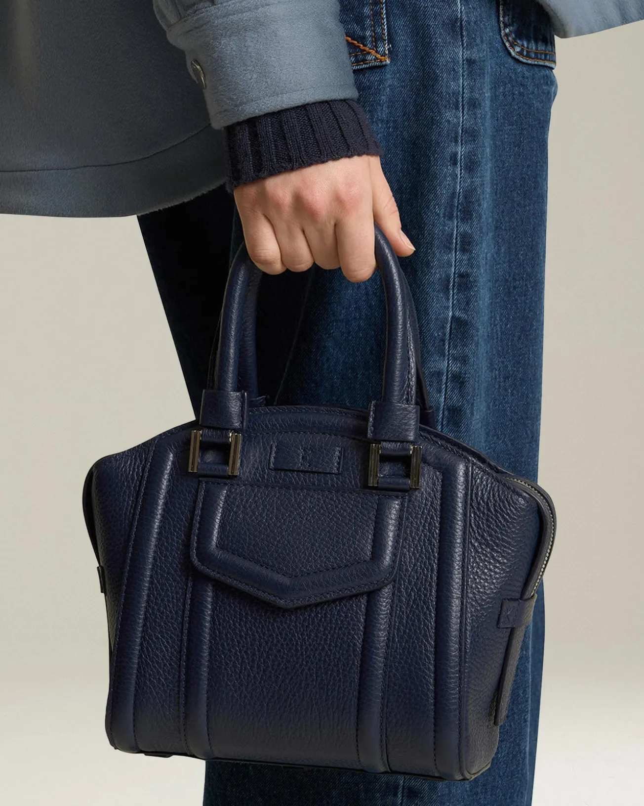 Mini Borsa Karla in Pelle di Cervo