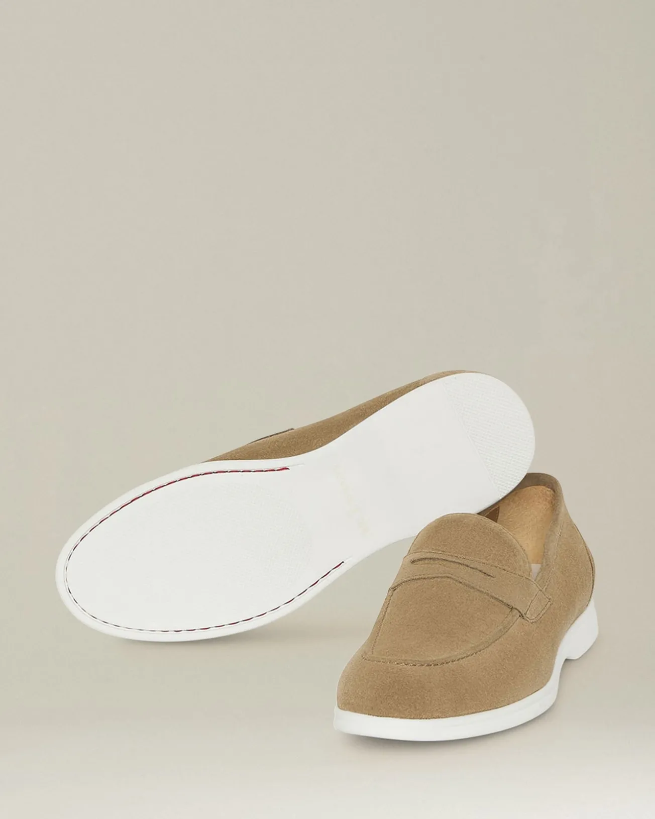 Mocassino uomo Scamosciato beige