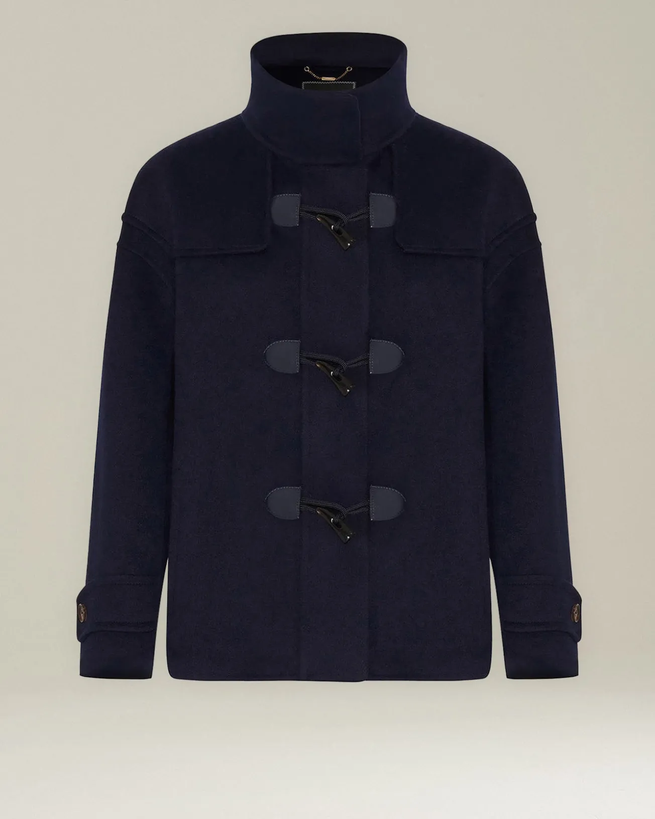 Montgomery donna corto 100% Cashmere blu navy