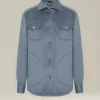 Overshirt donna in 100% Pile di Cashmere