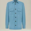 Overshirt In Cotone Délavé