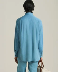 Overshirt In Cotone Délavé