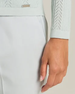Pantalone Carrot In Blend Di Cotone E Cashmere