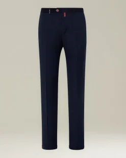 Pantalone Chino uomo blu navy 100% Lana