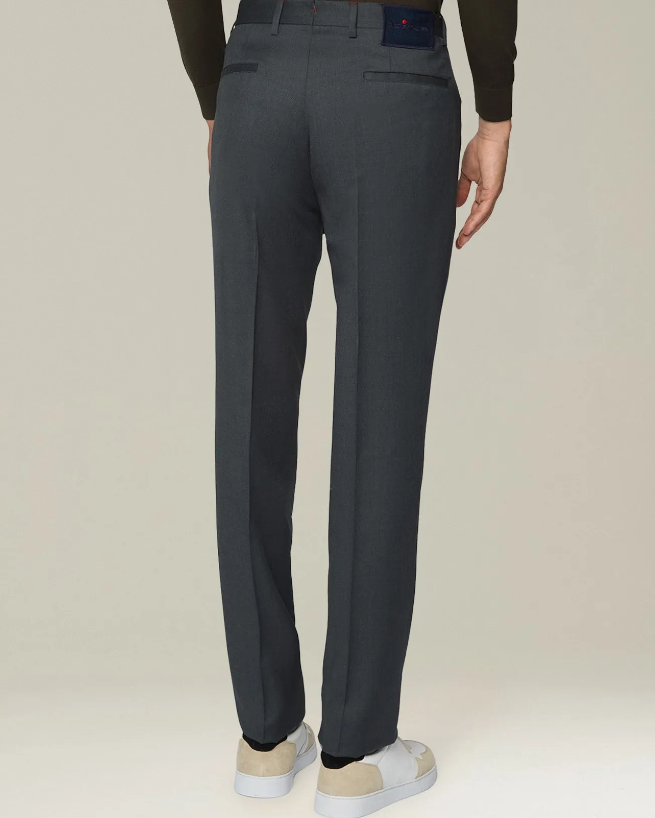 Pantalone Chino uomo Grigio scuro 100% Lana