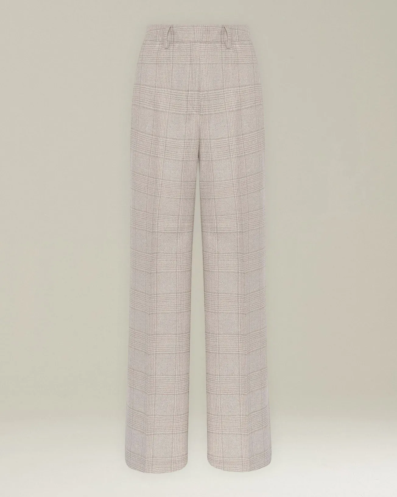 Pantalone donna a palazzo Principe di Galles in Cashmere blend