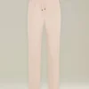 Pantalone joggers donna in cashmere color cipria