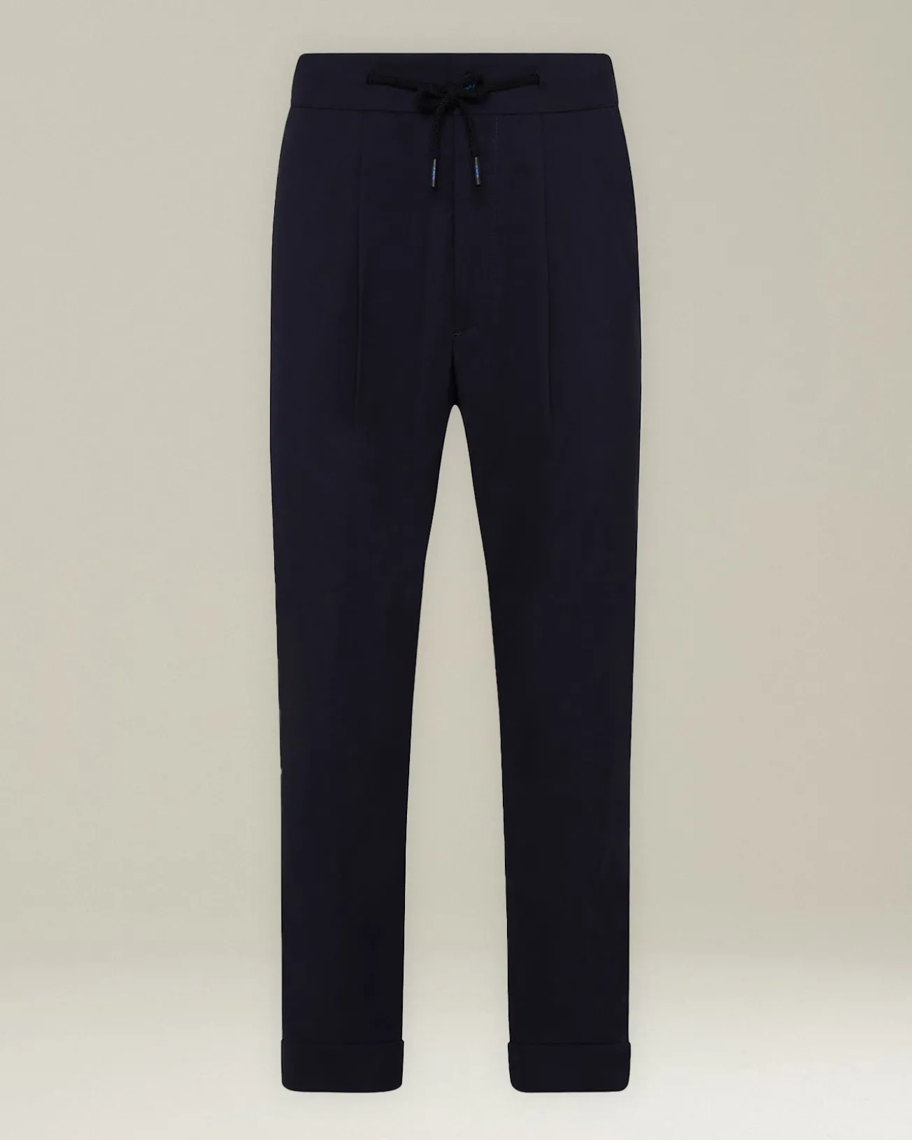 Pantalone joggers uomo blu in Fresco Lana 100%