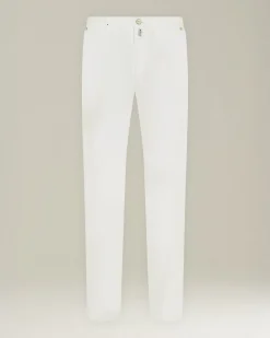 Pantalone Relax in cotone con tasche a filo laterali