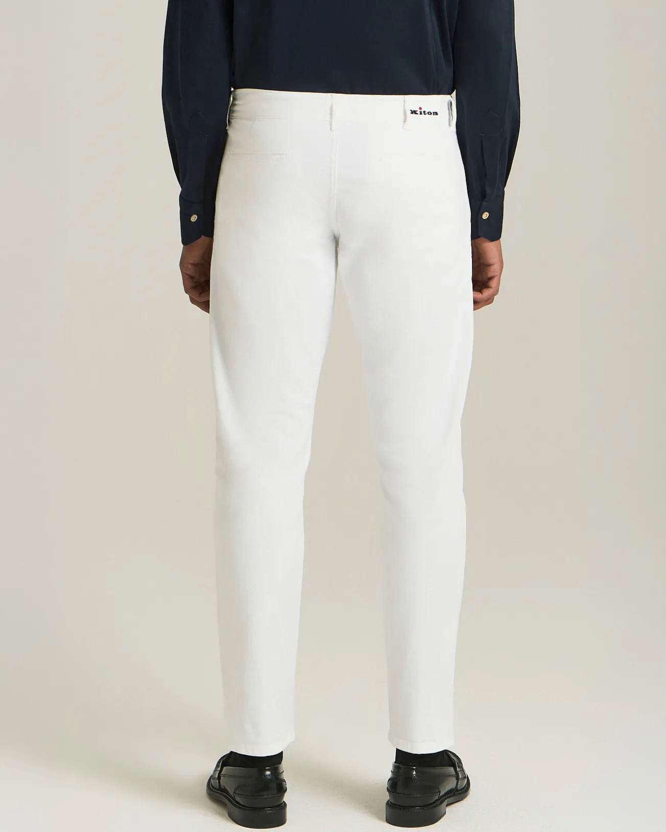 Pantalone Relax in cotone con tasche a filo laterali