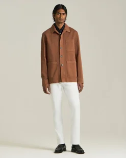 Pantalone Relax in cotone con tasche a filo laterali