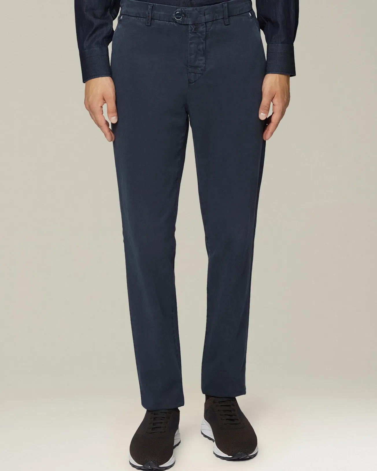Pantalone uomo classico blu navy
