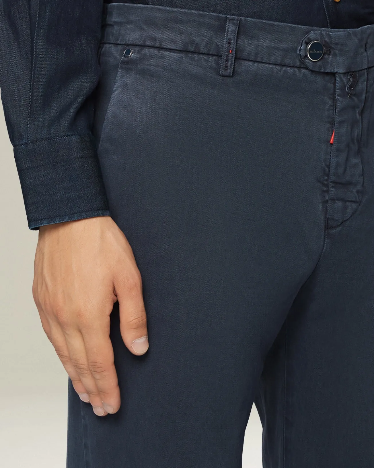 Pantalone uomo classico blu navy