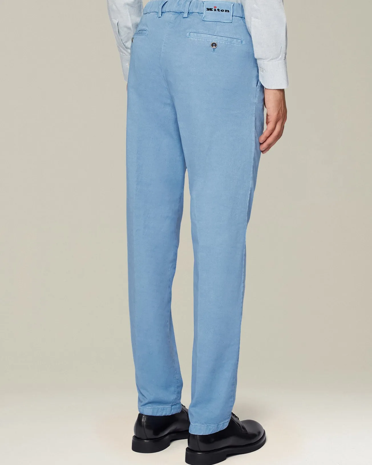 Pantalone uomo classico celeste chiaro