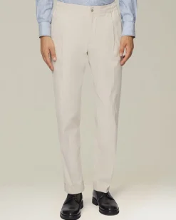 Pantalone uomo con elastico in cotone blend