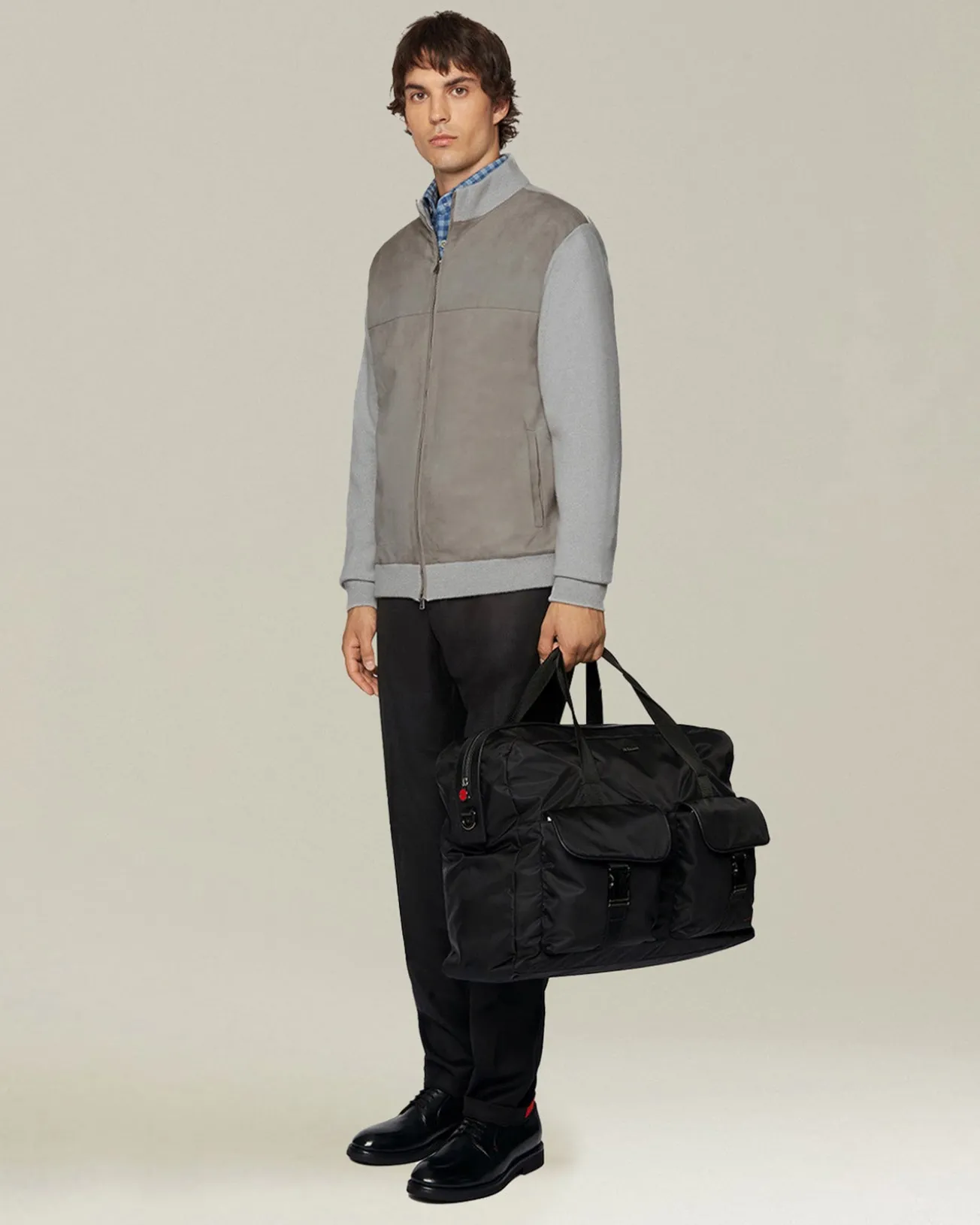 Pantalone uomo startoriale nero in Lana