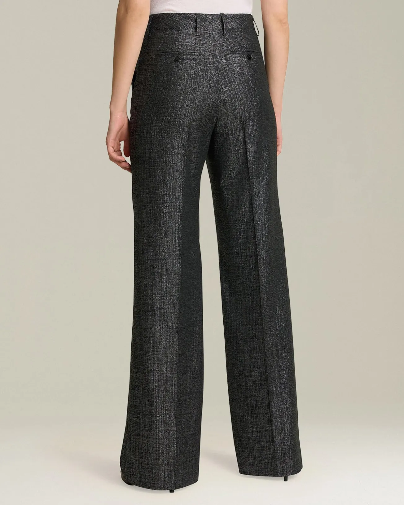 Pantalone wide leg donna in Lana Blend