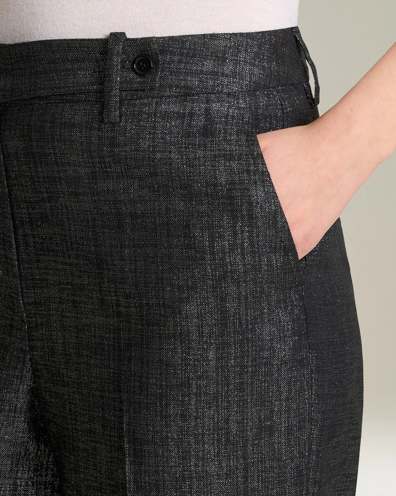 Pantalone wide leg donna in Lana Blend