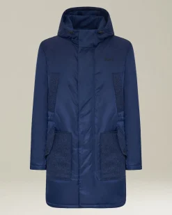 Parka High-Tech Con Inserti In Lana