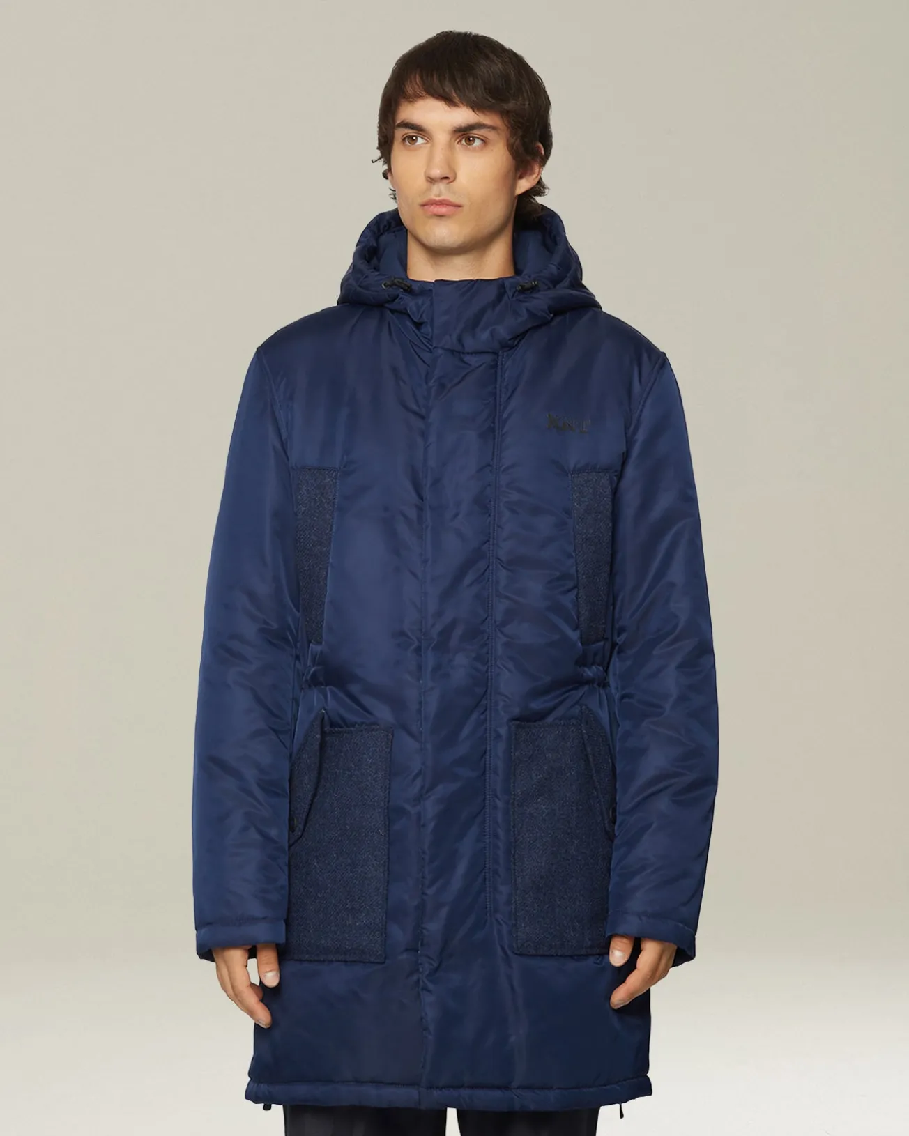 Parka High-Tech Con Inserti In Lana