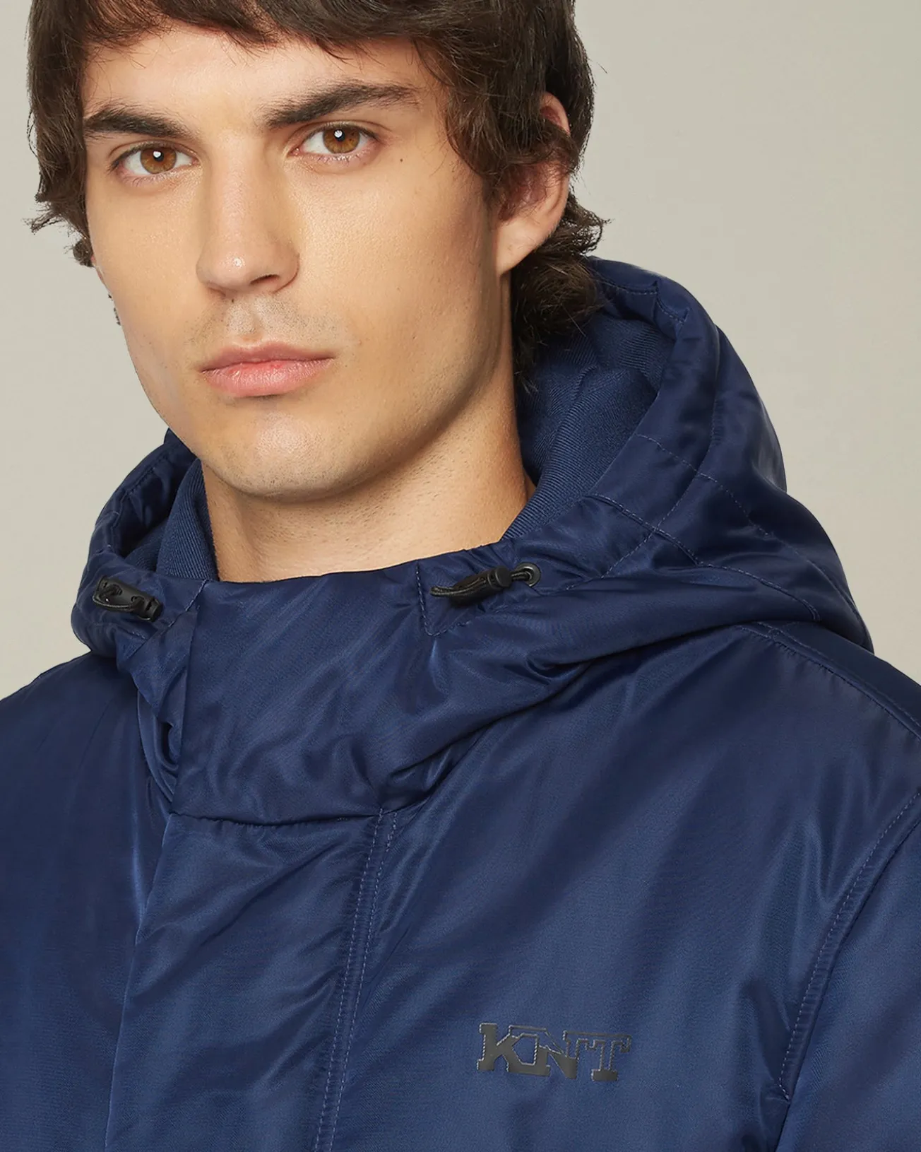 Parka High-Tech Con Inserti In Lana