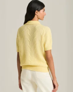 POLO IN MAGLIA DI CASHMERE, SETA E VISCOSA