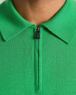 POLO KNT DELUXE IN LANA E SETA CON ZIP