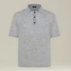 Polo uomo Deluxe in Lana e Seta grigia