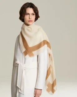 Sciarpa Geometrica in Cashmere e Seta