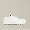 Sneakers donna cotton mesh bianche