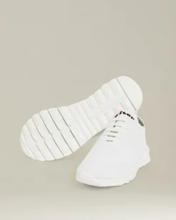 Sneakers donna cotton mesh bianche