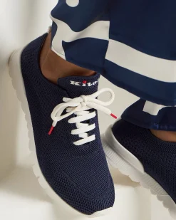 Sneakers donna cotton mesh Blu Navy