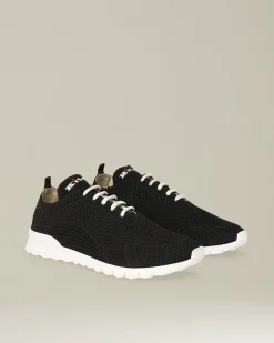 Sneakers donna cotton mesh nere