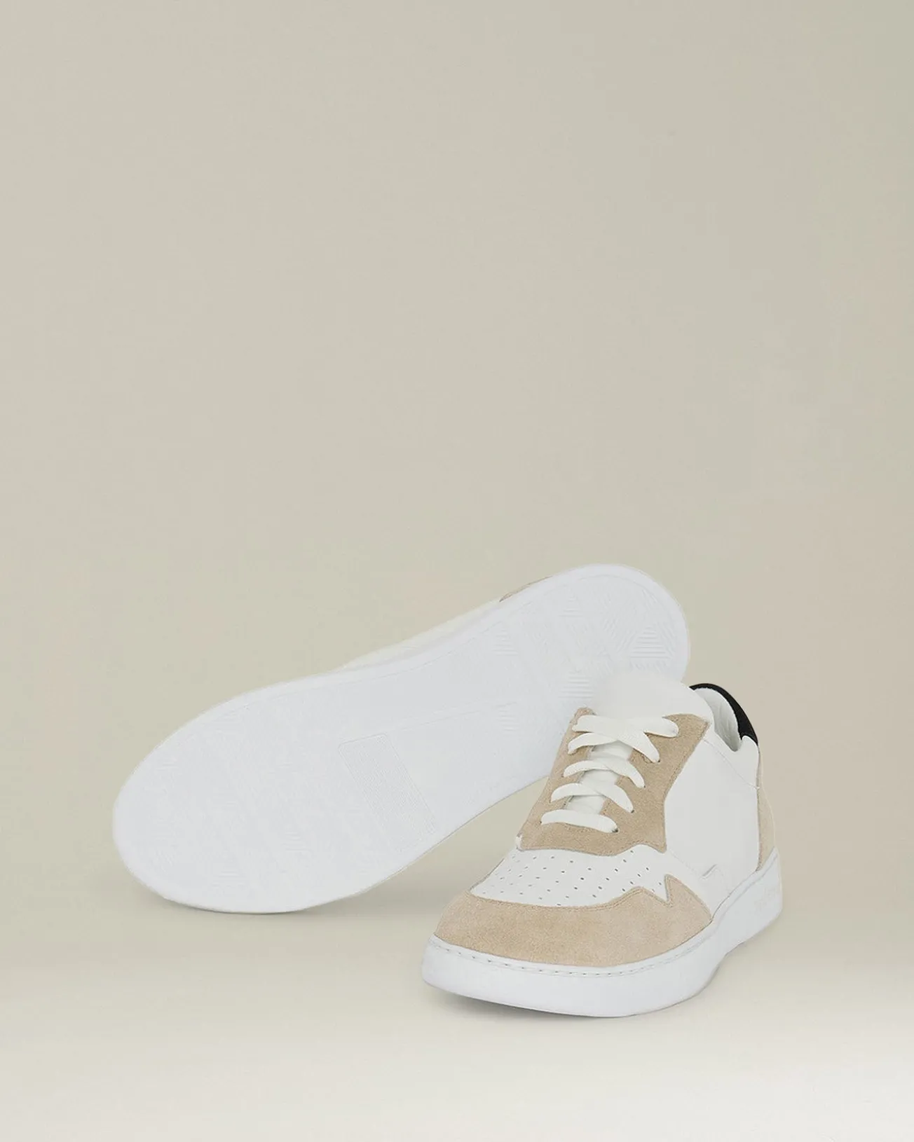 Sneakers Pelle e Camoscio Bicolor