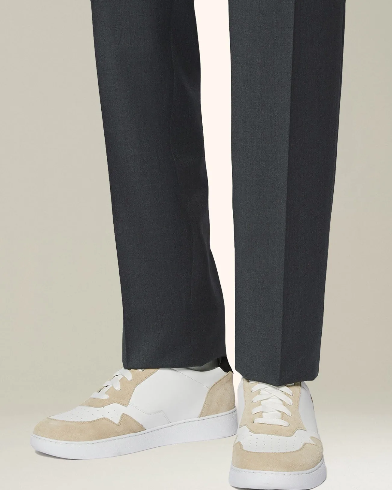 Sneakers Pelle e Camoscio Bicolor