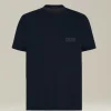 T-shirt logo nera in jersey di cotone KNT